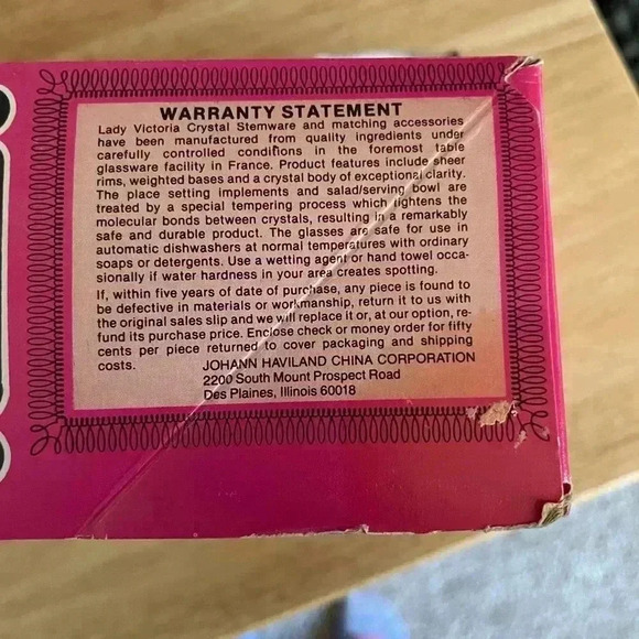 Lady Victoria Fine Crystal Stemware - Picture 3 of 4